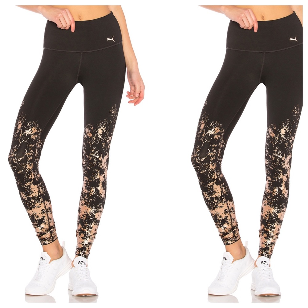 Puma Velvet Rope Rose Gold Tight (sz=lululemon 4)